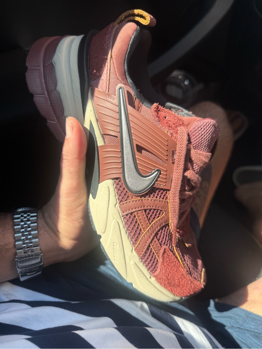 Nike Women’s v2k run red sepia Trail Runner Sneakers